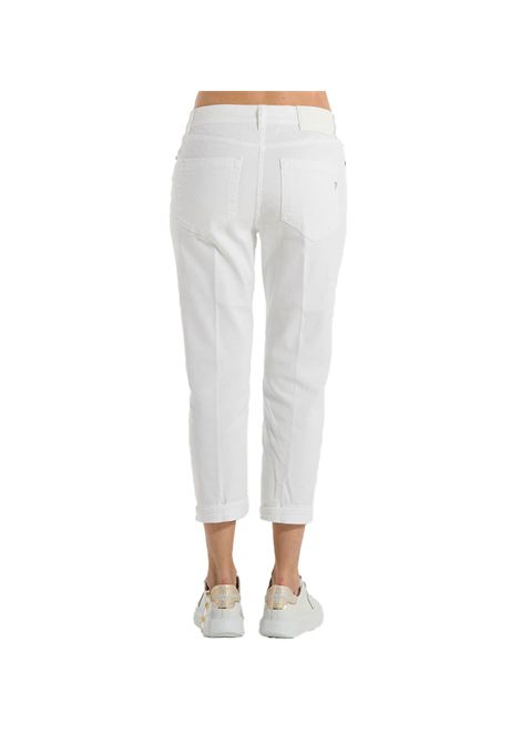 Jeans Dondup Koons Gioiello donna DP268BBS0030 IX5W Bianco bottoni cinque tasche DONDUP | Jeans | DP268BBS0030 IX5W000